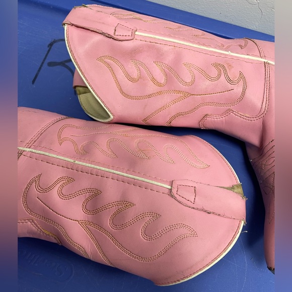Old West Children's Pink Cowgirl Boots Man Made Material - Picture 12 of 15
